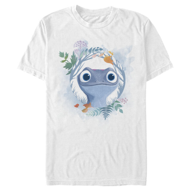 Men's Frozen 2 Bruni The Salamander Watercolor Portrait  Adult T-Shirt