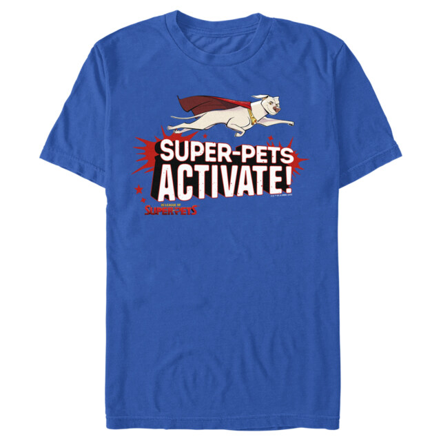Men's DC League of Super-Pets Krypto Super-Pets Activate  Adult T-Shirt
