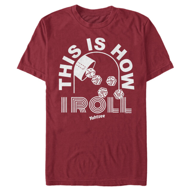 Men's Yahtzee How I Roll  Adult T-Shirt