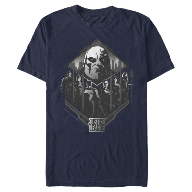Men's Zack Snyder Justice League Darkseid Group Shot  Adult T-Shirt
