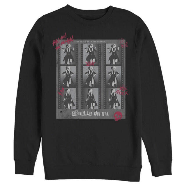 Men's Cruella Photo Negatives  Adult Sweatshirt