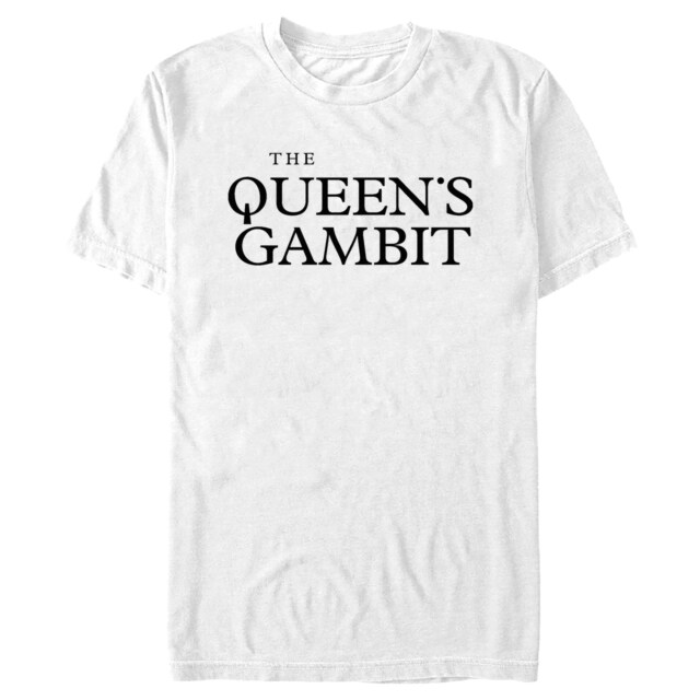 Men's The Queen's Gambit White Logo  Adult T-Shirt