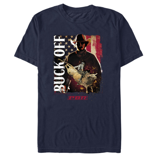 Men's Professional Bull Riders Buck Off  Adult T-Shirt