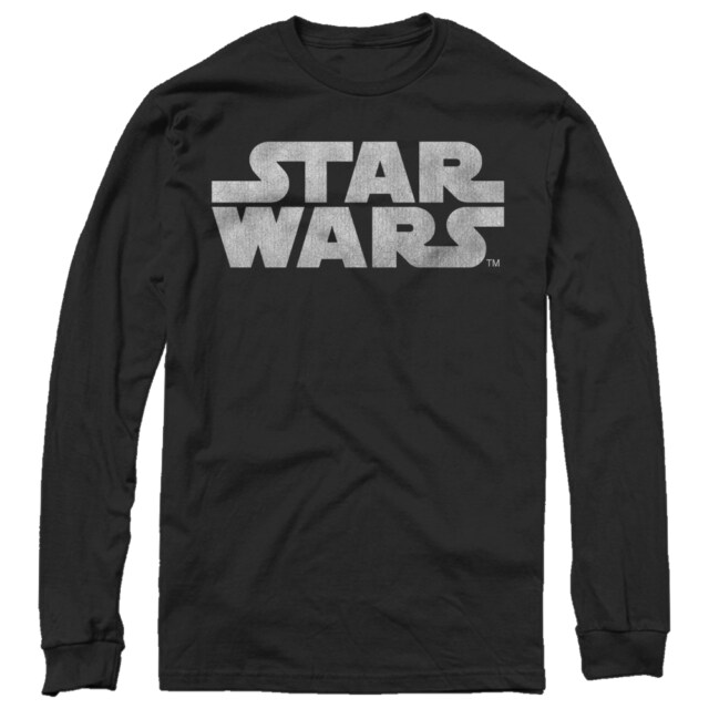 Men's Star Wars Simple Logo  Adult Long Sleeve Shirt