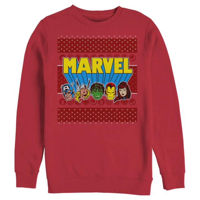 Men's Marvel Christmas Classic Avengers  Adult Sweatshirt