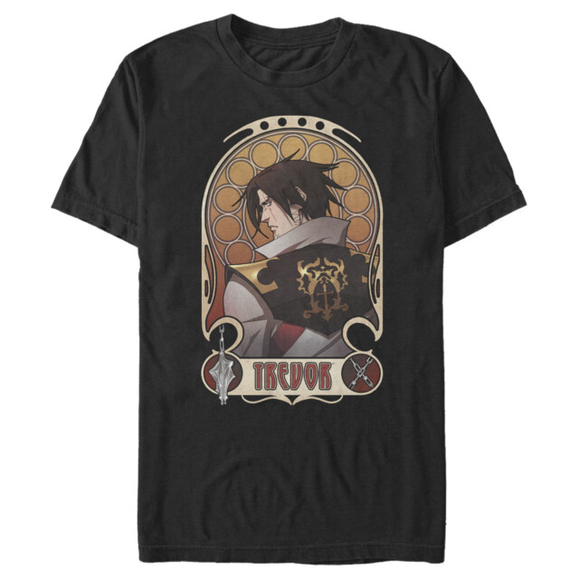 Men's Castlevania Trevor Classic Portrait  Adult T-Shirt