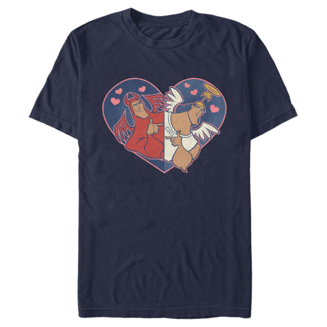 Men's The Emperor's New Groove Angel and Devil Kronk  Adult T-Shirt