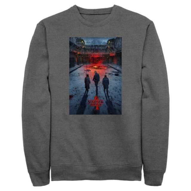 Men's Stranger Things Winter Rift Russia Poster  Adult Sweatshirt