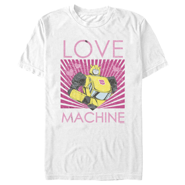 Men's Transformers Bumblebee Love Machine  Adult T-Shirt