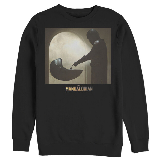 Men's Star Wars: The Mandalorian The Child Bounty Silhouette  Adult Sweatshirt
