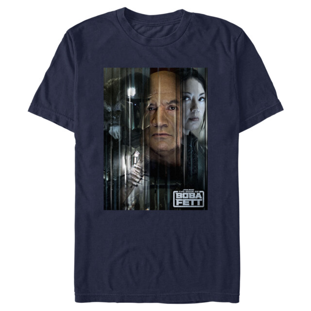 Men's Star Wars: The Book of Boba Fett Faces Of Heroes On Tatooine  Adult T-Shirt