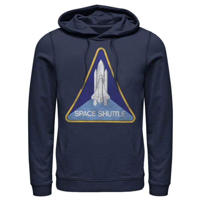 Men's NASA Space Shuttle Triangle Emblem  Adult Pull Over Hoodie