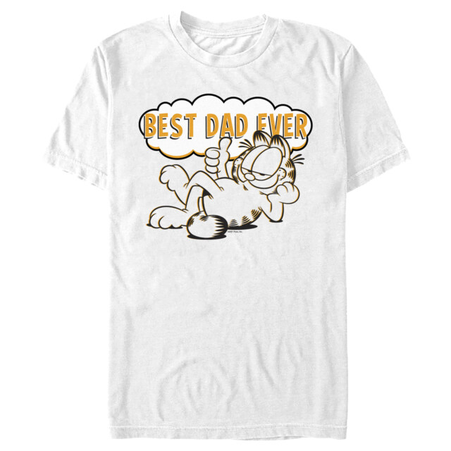 Men's Garfield Best Dad Ever  Adult T-Shirt