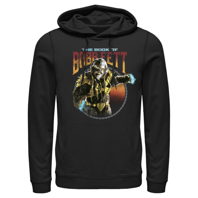 Men's Star Wars: The Book of Boba Fett Black Krrsantan  Adult Pull Over Hoodie