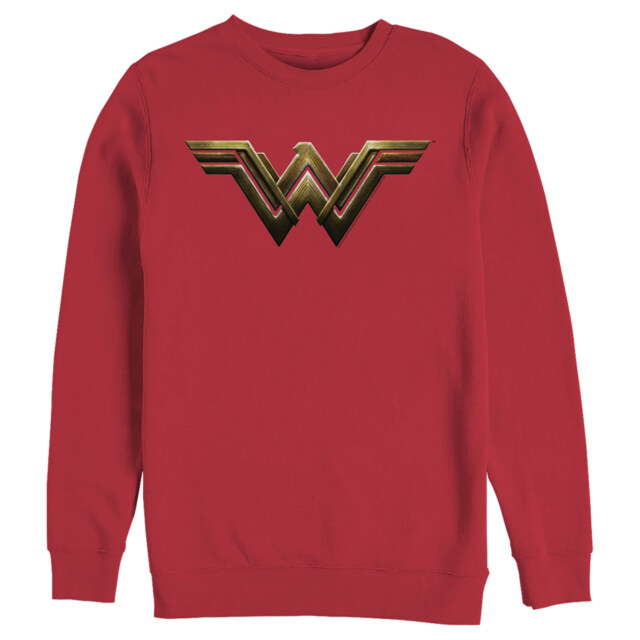 Men's Zack Snyder Justice League Wonder Woman Logo  Adult Sweatshirt
