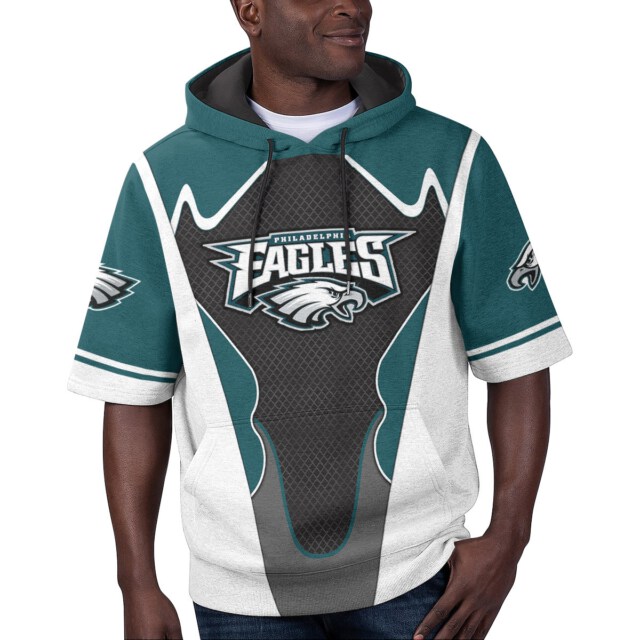 Philadelphia Eagles Limited Edition Summer Short Sleeve Pullover Hoodie GTS011718