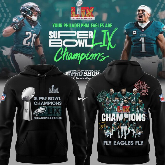 Philadelphia Eagles Super Bowl LIX Champions Limited Edition Unisex Sizes AUH Unisex Hoodie GTS013108