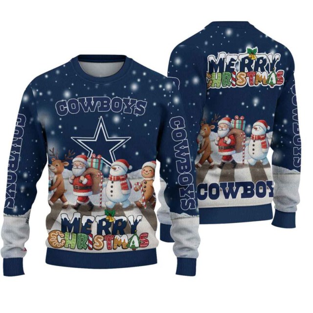 Stocktee Dallas Cowboys Cute Parade Christmas Limited Edition Knitted Sweater NEW124501