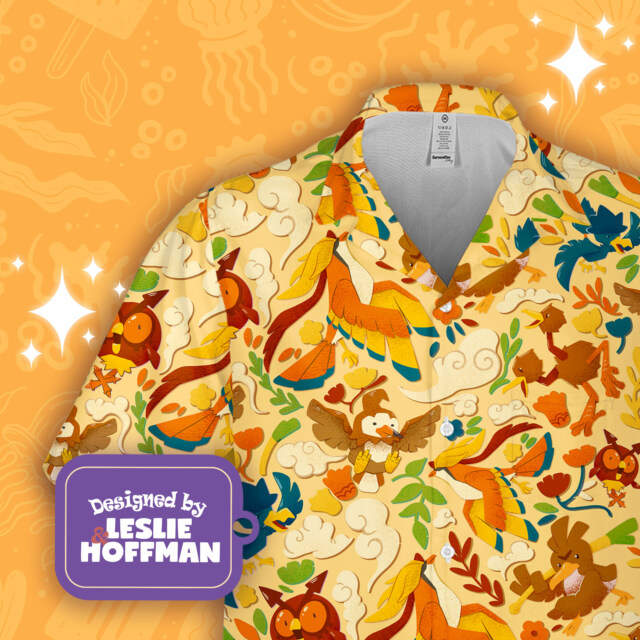Pidgeot Yellow Poke Hawaiian Shirt