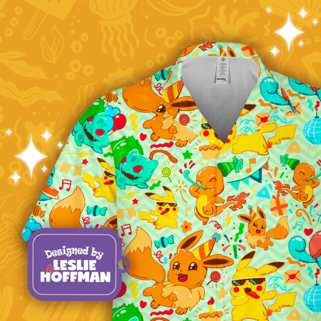 Eevee Pokemon Day Hawaiian Shirt