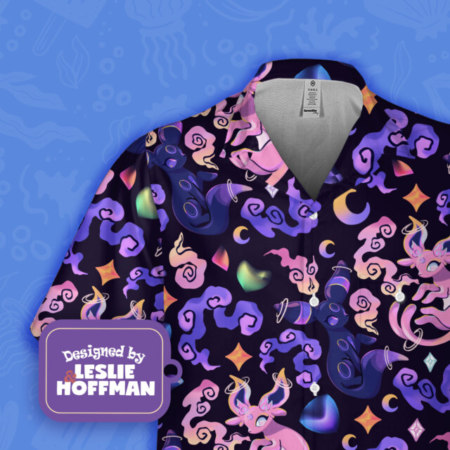 Espeon Umbreon Poke Hawaiian Shirt