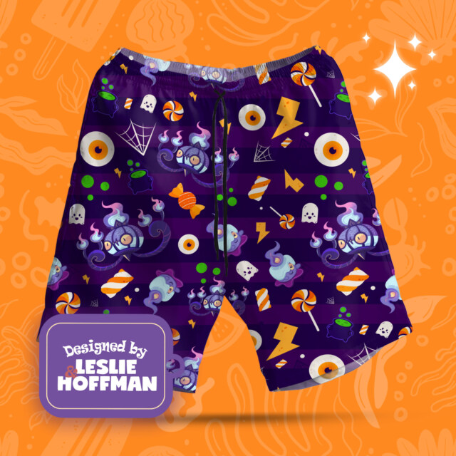 Chandelure Poke Shorts, Women’s Board Shorts