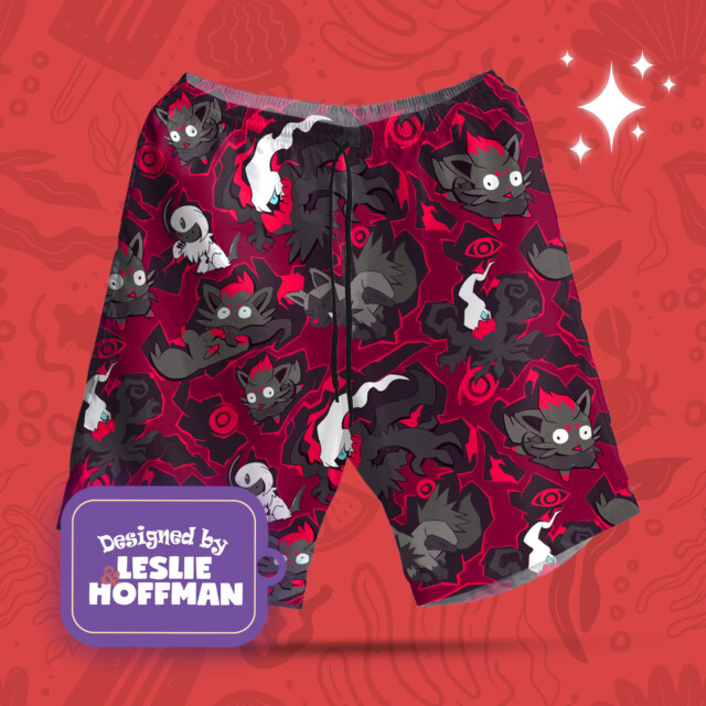 Darkrai Dark Poke Shorts, Women’s Board Shorts