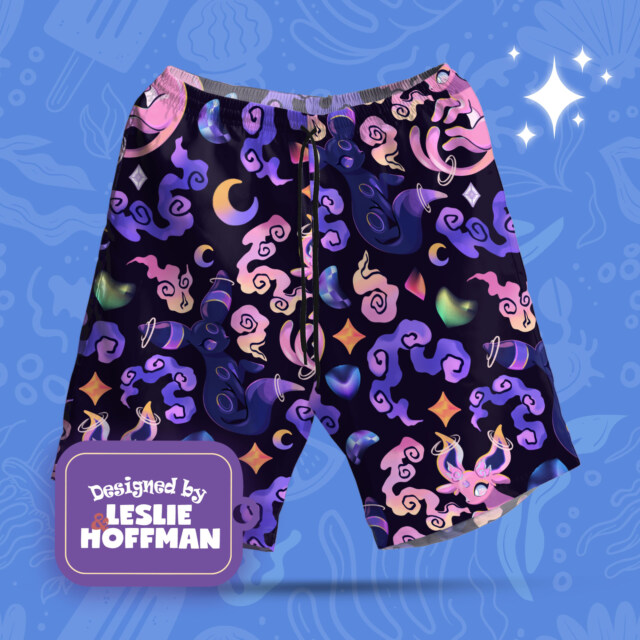 Espeon Umbreon Poke Shorts, Women’s Board Shorts