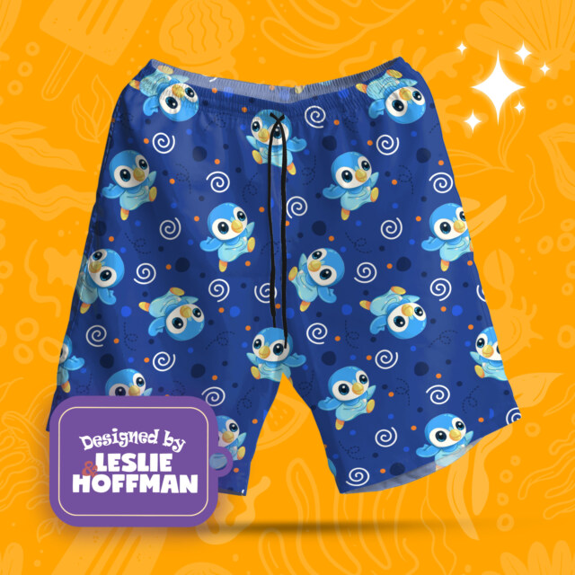 Piplup Poke Shorts, Women’s Board Shorts