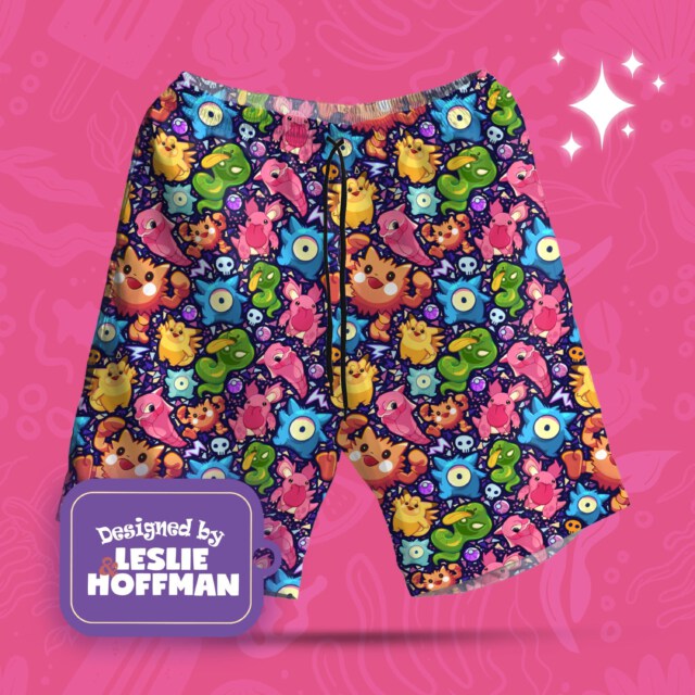 Raichu Fusion Poke Shorts, Women’s Board Shorts