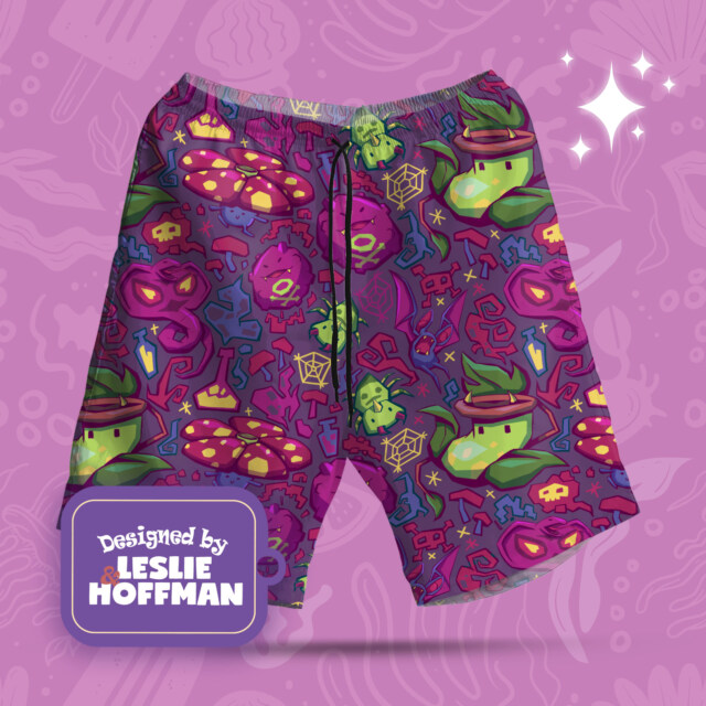 Victreebel Poison Poke Shorts, Women’s Board Shorts