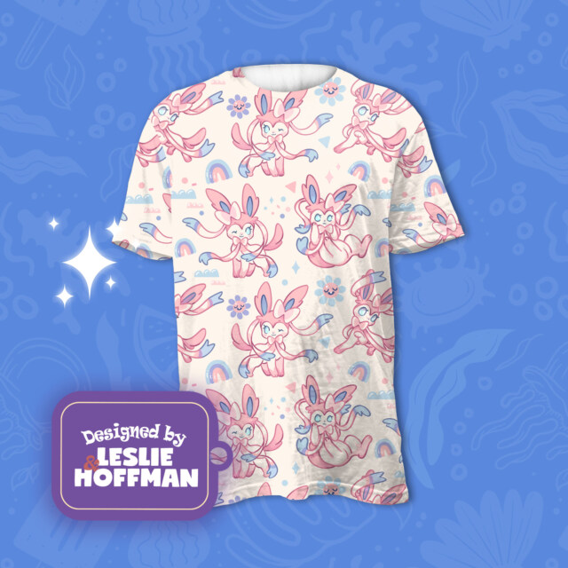 Sylveon Pink Poke T-Shirt/Sweatshirt/Sweater