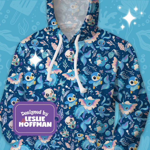 Vaporeon Water Poke Unisex Hoodie/ Kid Hoodie