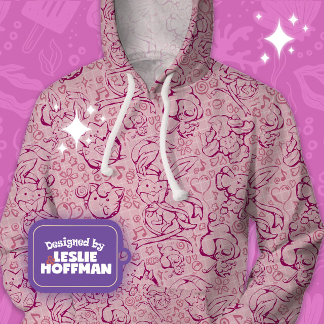 Sylveon Line Poke Unisex Hoodie/ Kid Hoodie