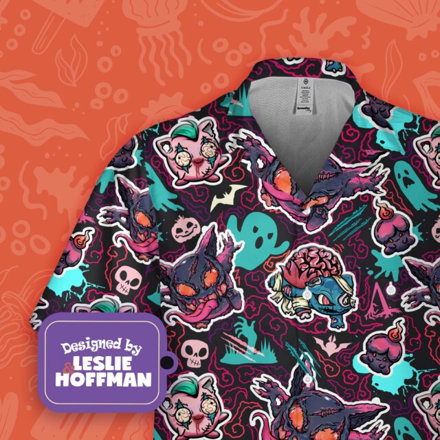 Bulbasaur Zombie Dark Poke Hawaiian Shirt