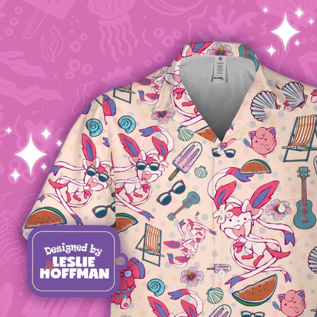 Sylveon Hawaii Poke Hawaiian Shirt