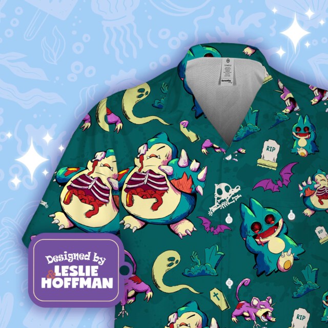 Snorlax Zombie Evil Poke Hawaiian Shirt