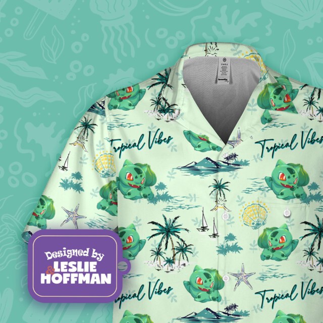 Bulbasaur Tropical Vibes Poke Hawaiian Shirt