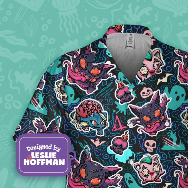 Bulbasaur Zombie Blue Poke Hawaiian Shirt