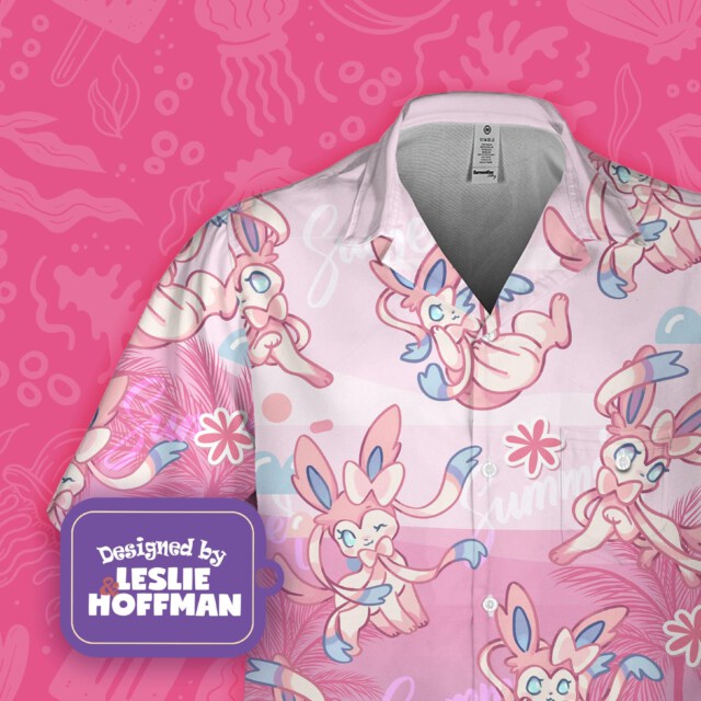 Sylveon Beach Poke Hawaiian Shirt