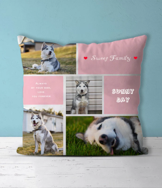 "Sweet Family" Custom Pet Photos Memorial