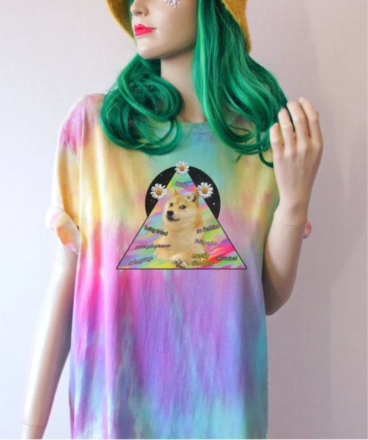 DOGE MEME TIE DYE T-SHIRT