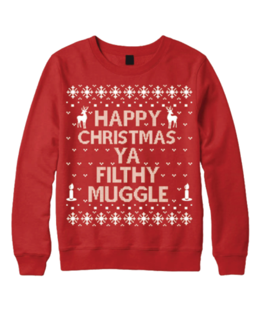 Belly 3D Happy Christmas Ya Filthy Muggle Sweater