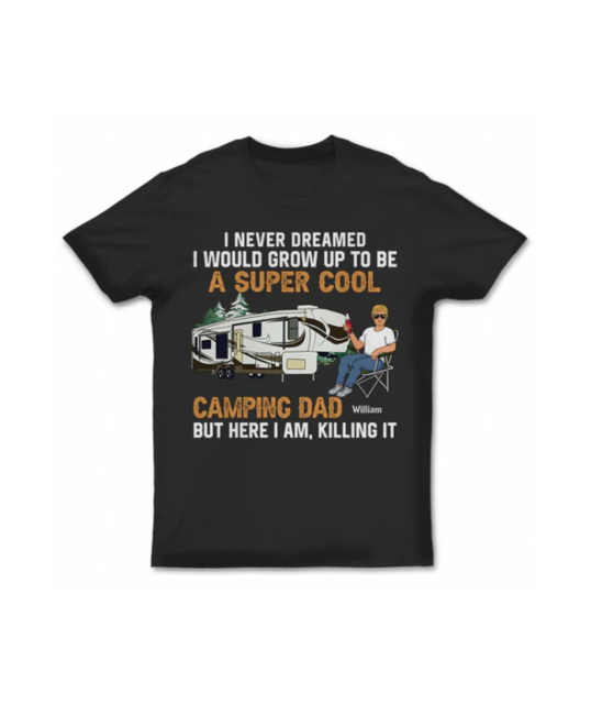 T Shirt Camping Dad