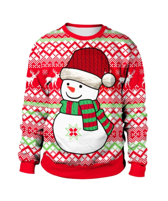 Belly 3D Snowman Christmas Sweater Jumper