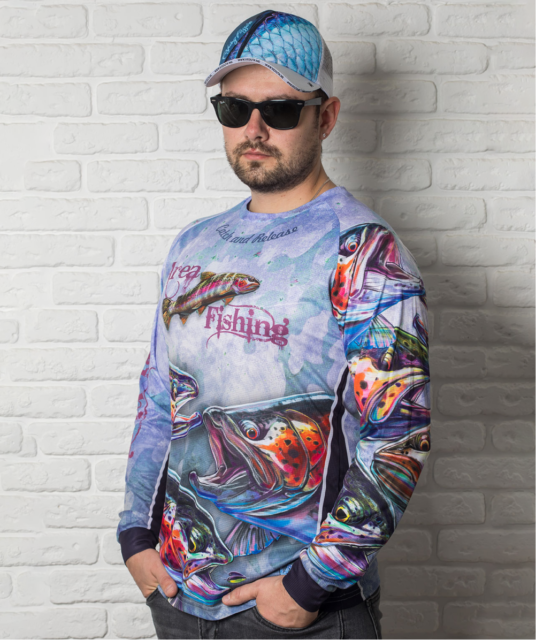 PIKE STORE 3D JERSEY AREA TROUT FISHING CUSTOM SWEATER