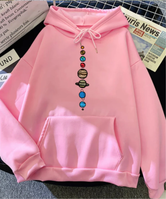 NINE PLANET SOLAR SYSTEM HOODIE PULLOVER