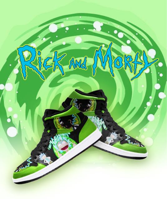 Sneakers  Rick & Morty Custom Best Seller Sku 01 Air Jordan 