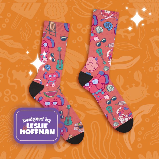 Snubbull Hawaiian Poke Socks