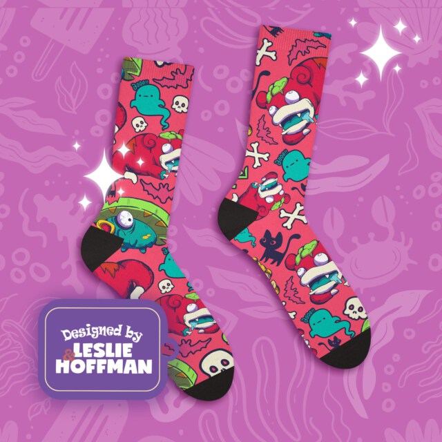 Slowpoke Zombie Mad Poke Socks